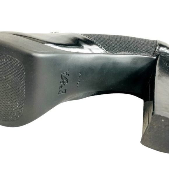 EMPORIO ARMANI Black Patent Leather Chelsea Ankle Boots Size 8-8.5 - Picture 12 of 12